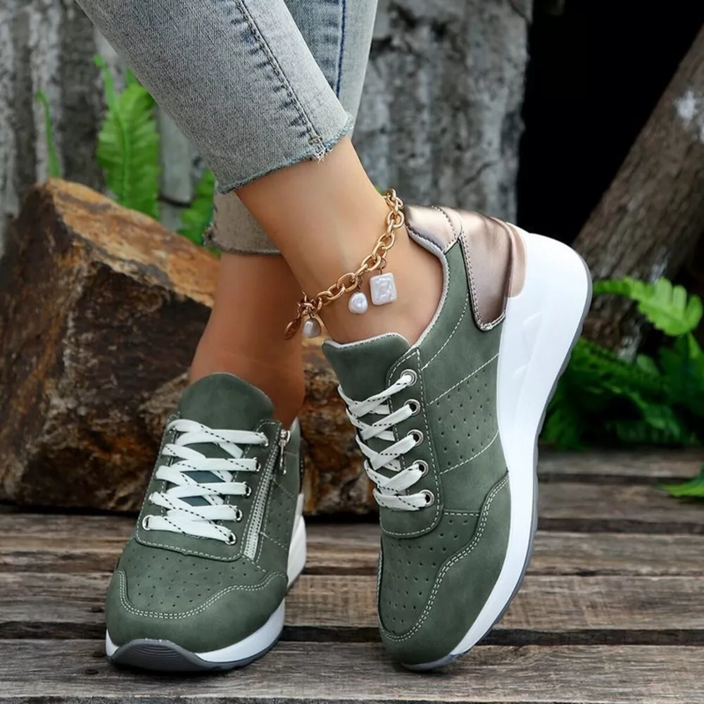 Platform Lace Up Sneakers, image 6