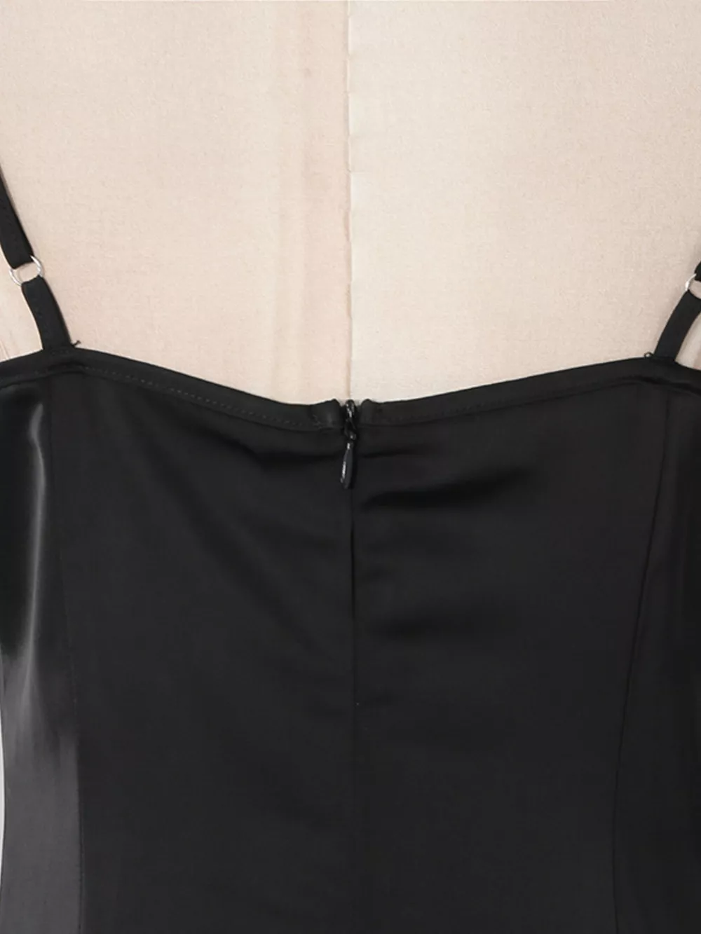 Spaghetti Strap Ruffle Slit Maxi Dress, image 10