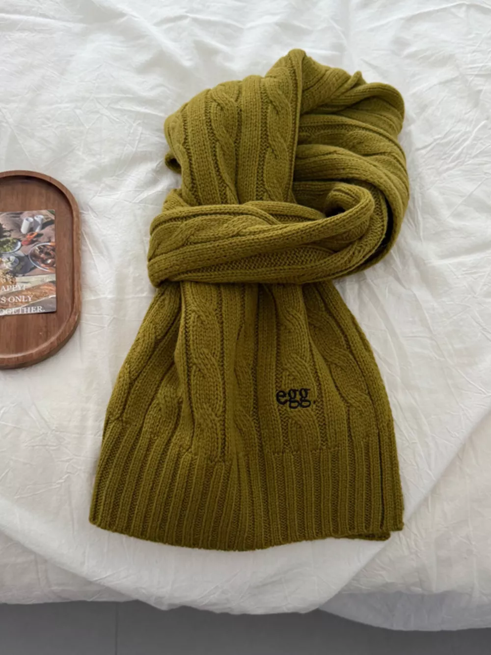 Ribbed Knitted Winter Scarf, image 10