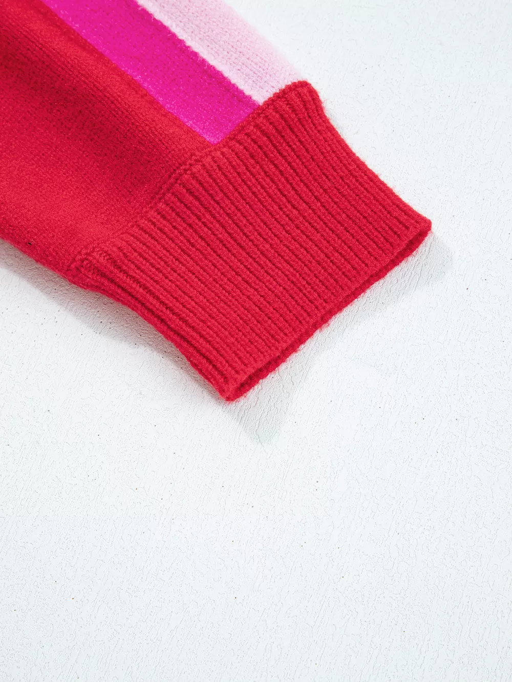 Striped Sleeve Crew Neck Sweater, image 5