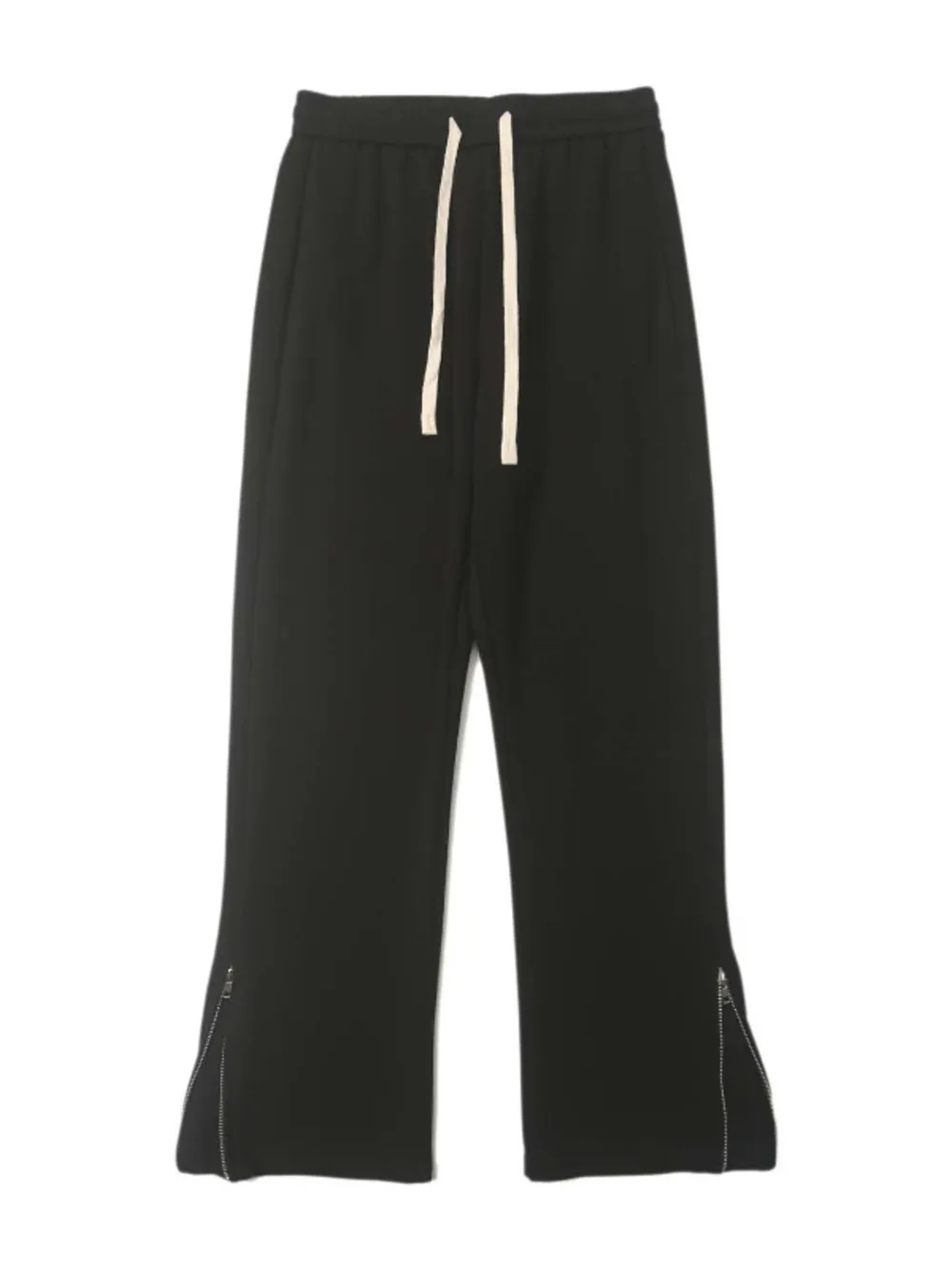 Men's Plus Size Wide Leg Drawstring Pants with Side Zipper, image 4