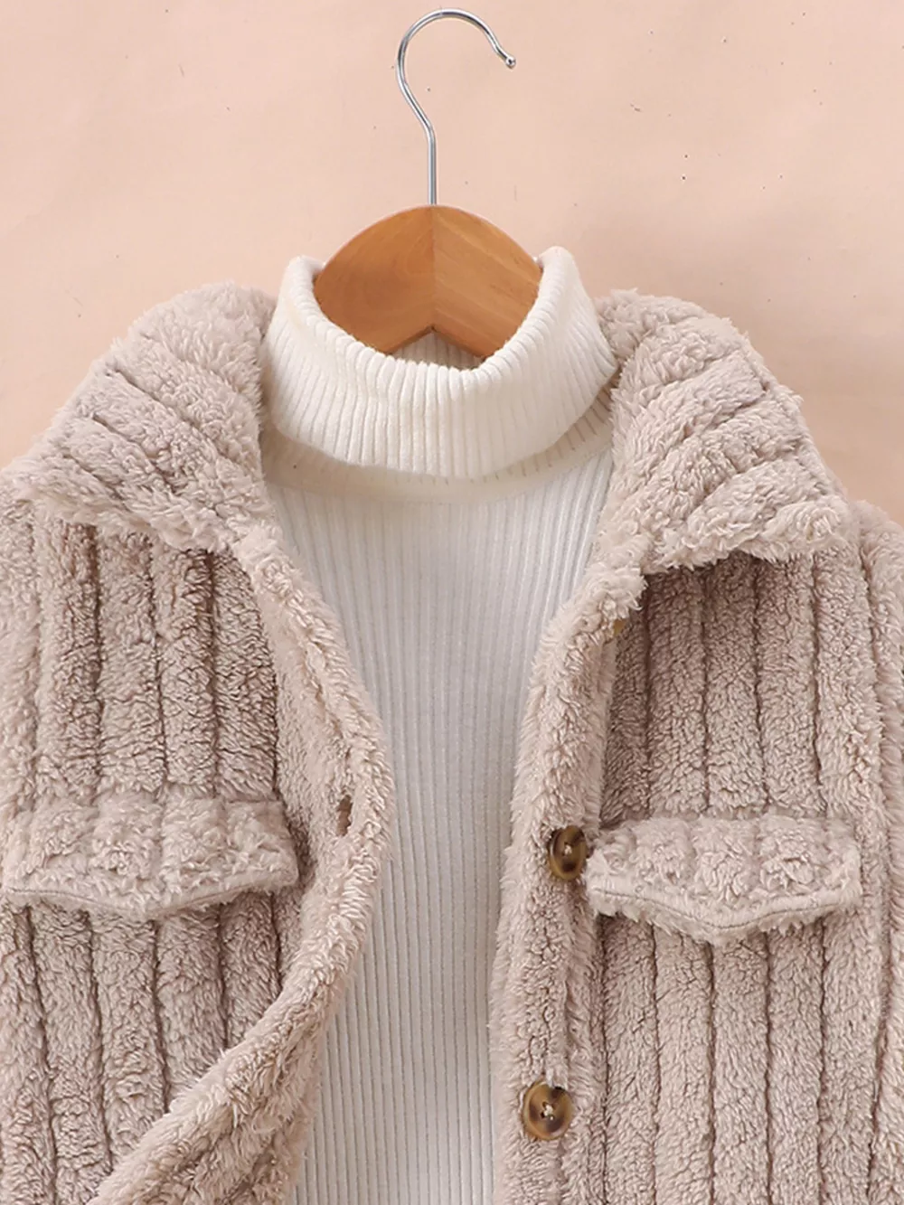 Children's Cozy Fleece Button-Down Jacket, image 3