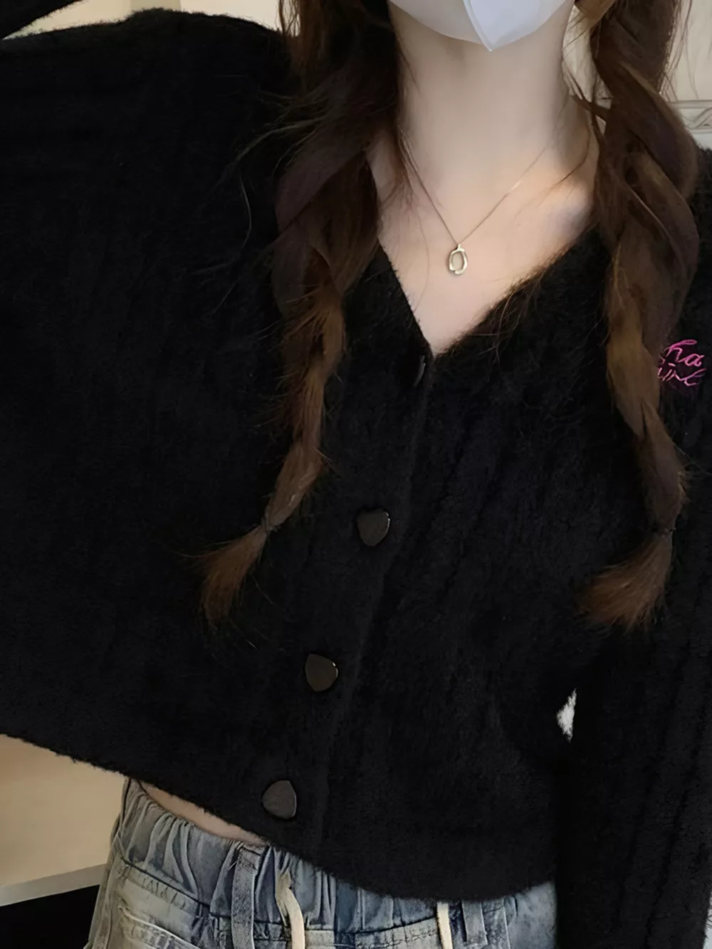 Button Up Ribbed Knit Cardigan, image 6