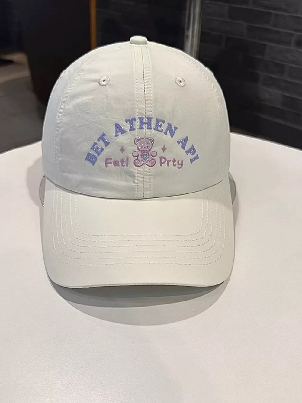 Bear Embroidered Baseball Cap, image 7