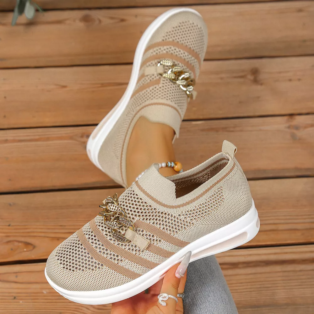 Round Toe Mesh Slip-Ons, image 10