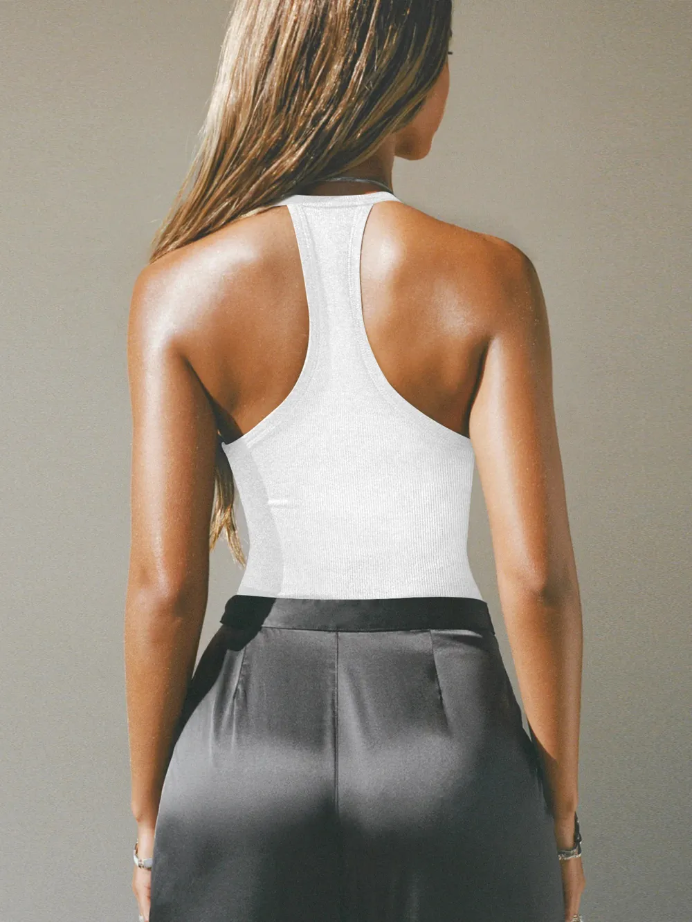 Cutout Ribbed Tank Top, image 3