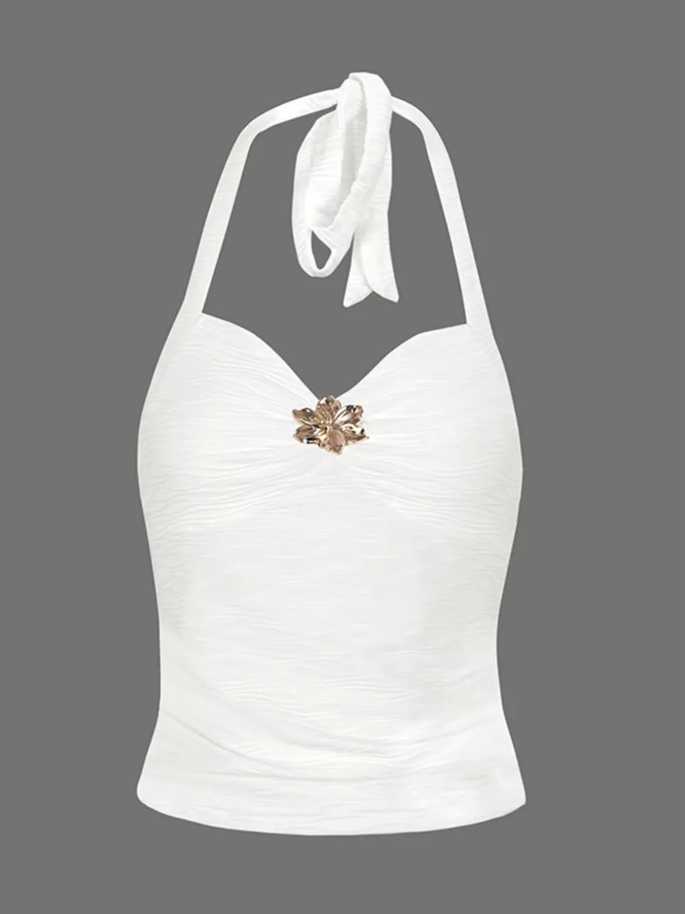 Ruched Halter Neck Cami, image 2