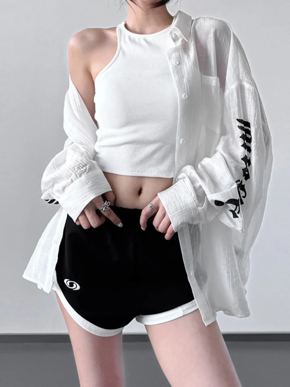 Button-Up Long Sleeve Oversized Shirt, image 4