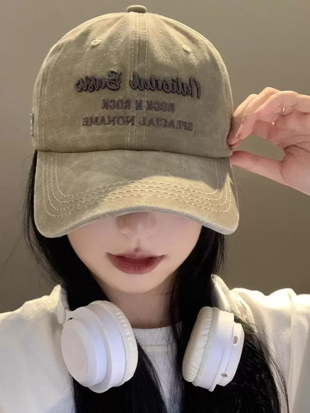 Embroidered Washed Baseball Cap, image 3