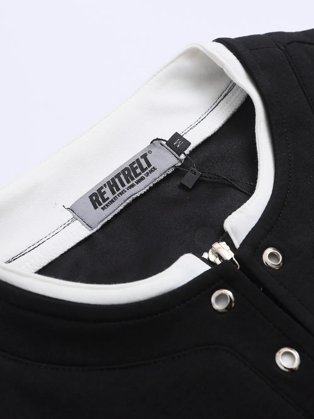 Men's Contrast Half Zip Short Sleeve T-Shirt, image 6