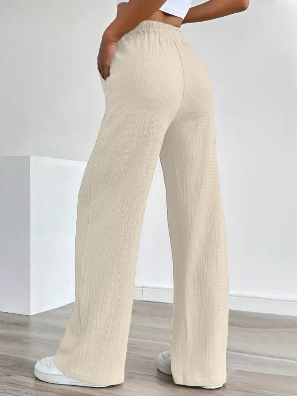 Texture Wide Leg Pants, image 3
