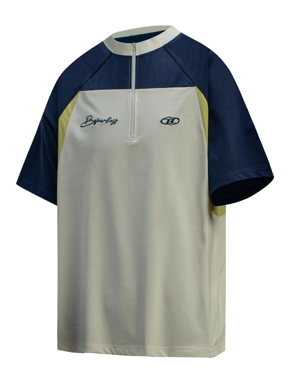 Men's Half Zip Short Sleeve T-Shirt, image 2