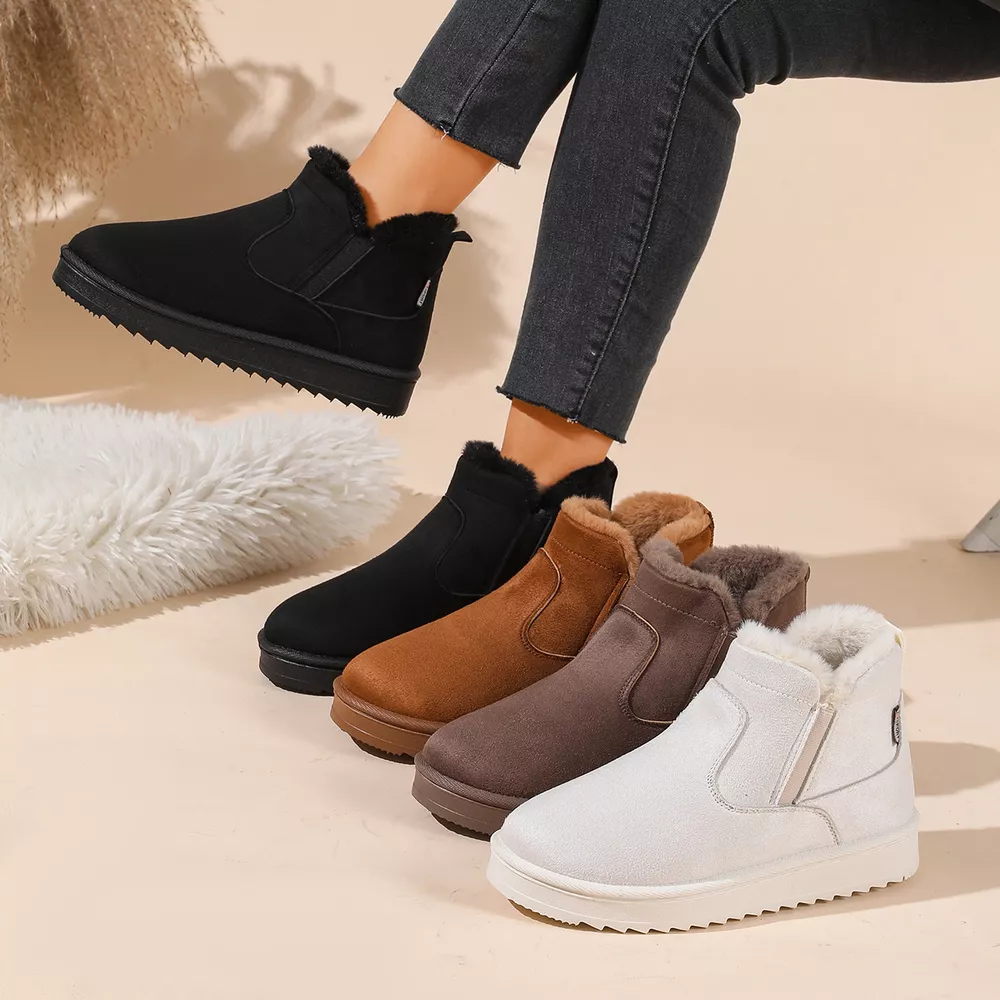 Plush Lined Winter Ankle Boots, image 2
