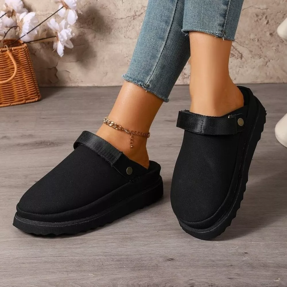 Round Toe Platform Slippers, image 3