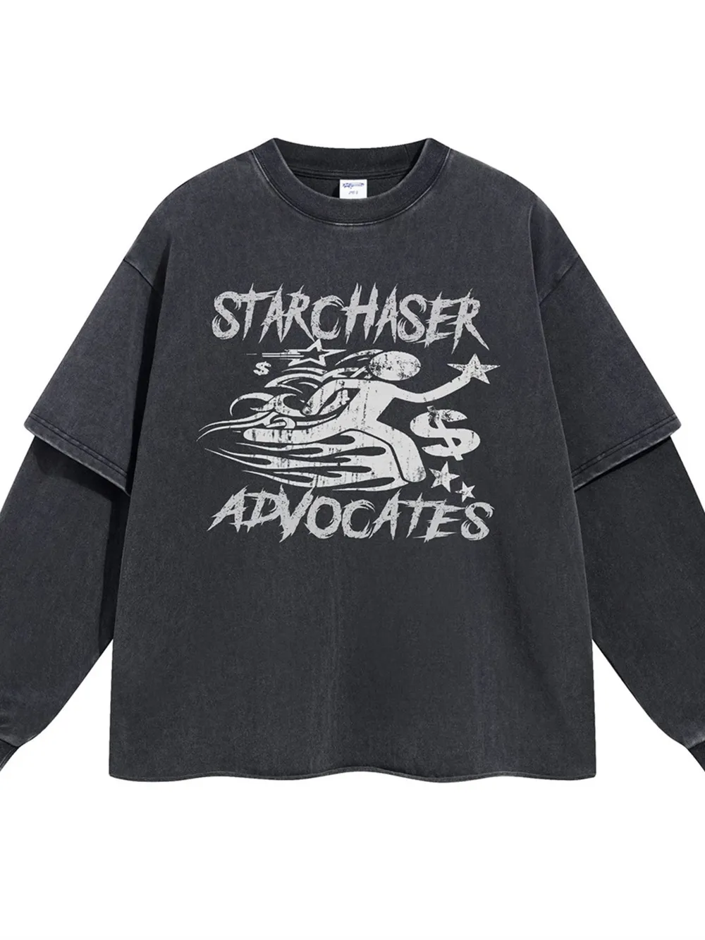 Men's Graphic Round Neck Long Sleeve T-Shirt