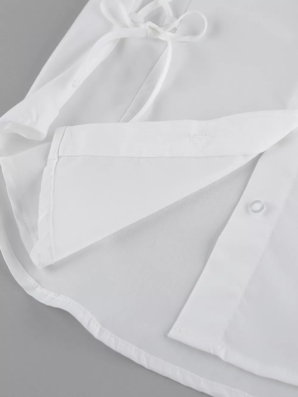 Side Lace Up Button Up Shirt, image 10