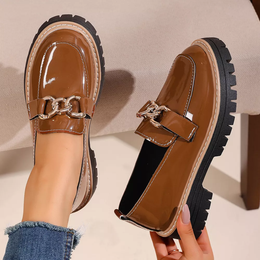 Chain Decor Chunky Loafers, image 5