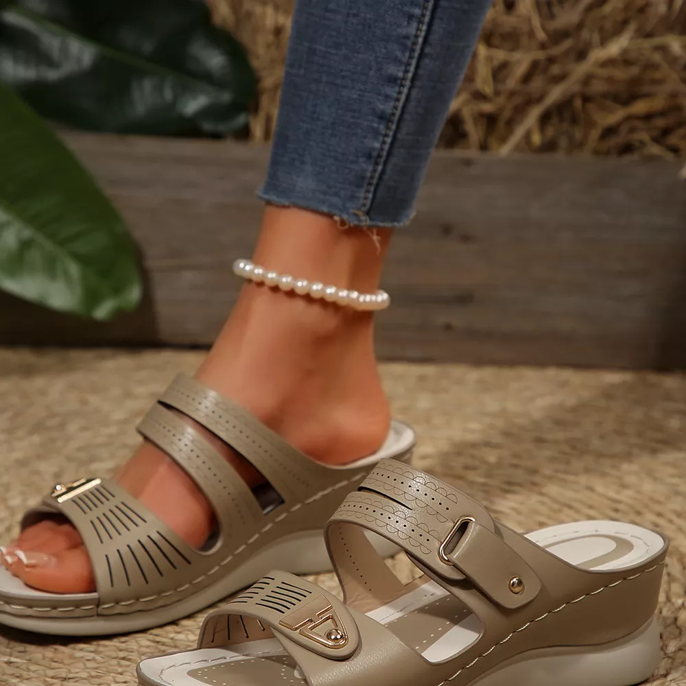 Open Toe Wedge Sandals, image 3