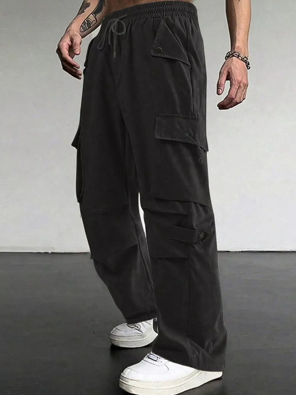Men's Loose Fit Cargo Pants, image 9