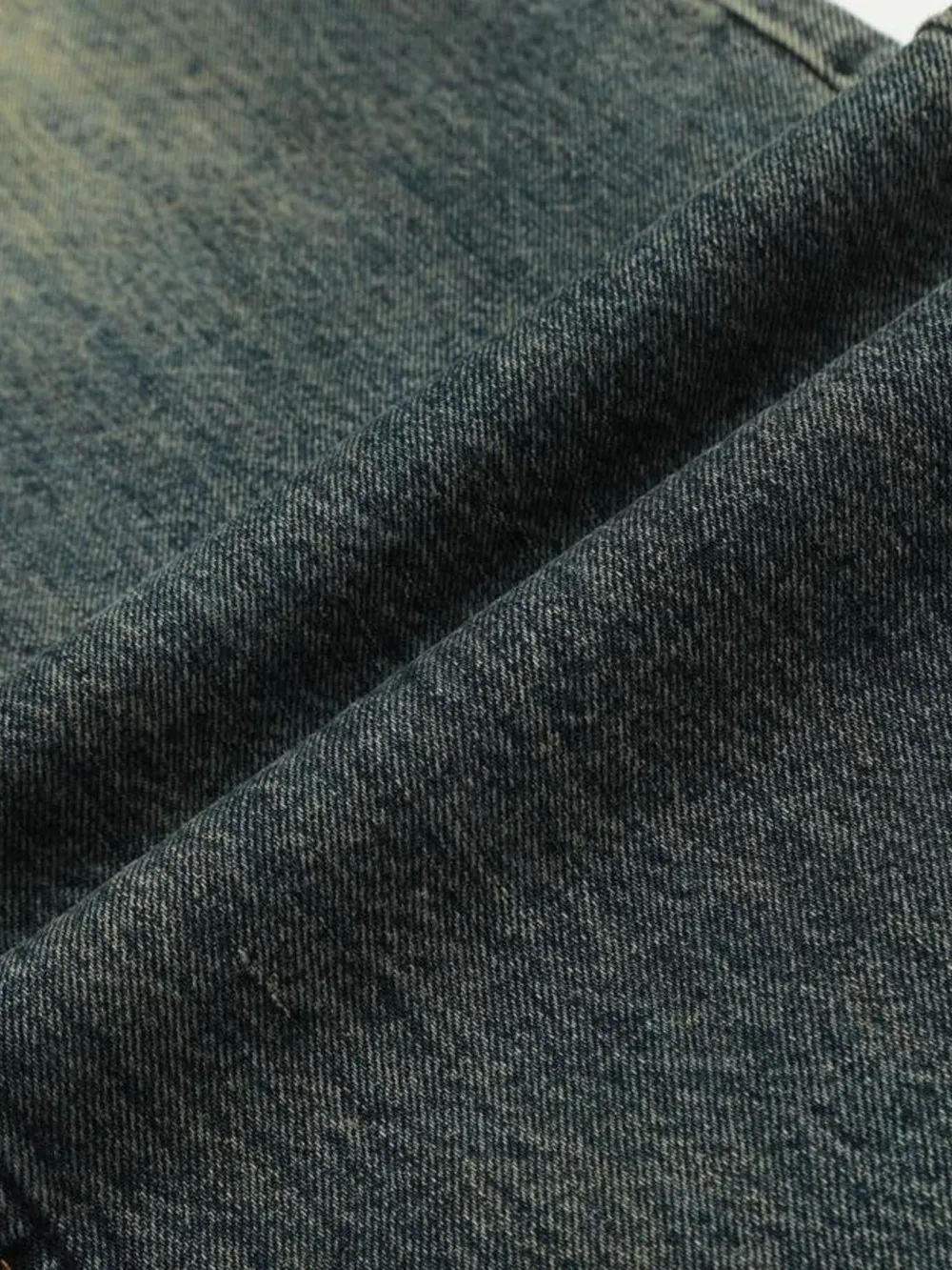 Men's Vintage Distressed Flare Jeans, image 18