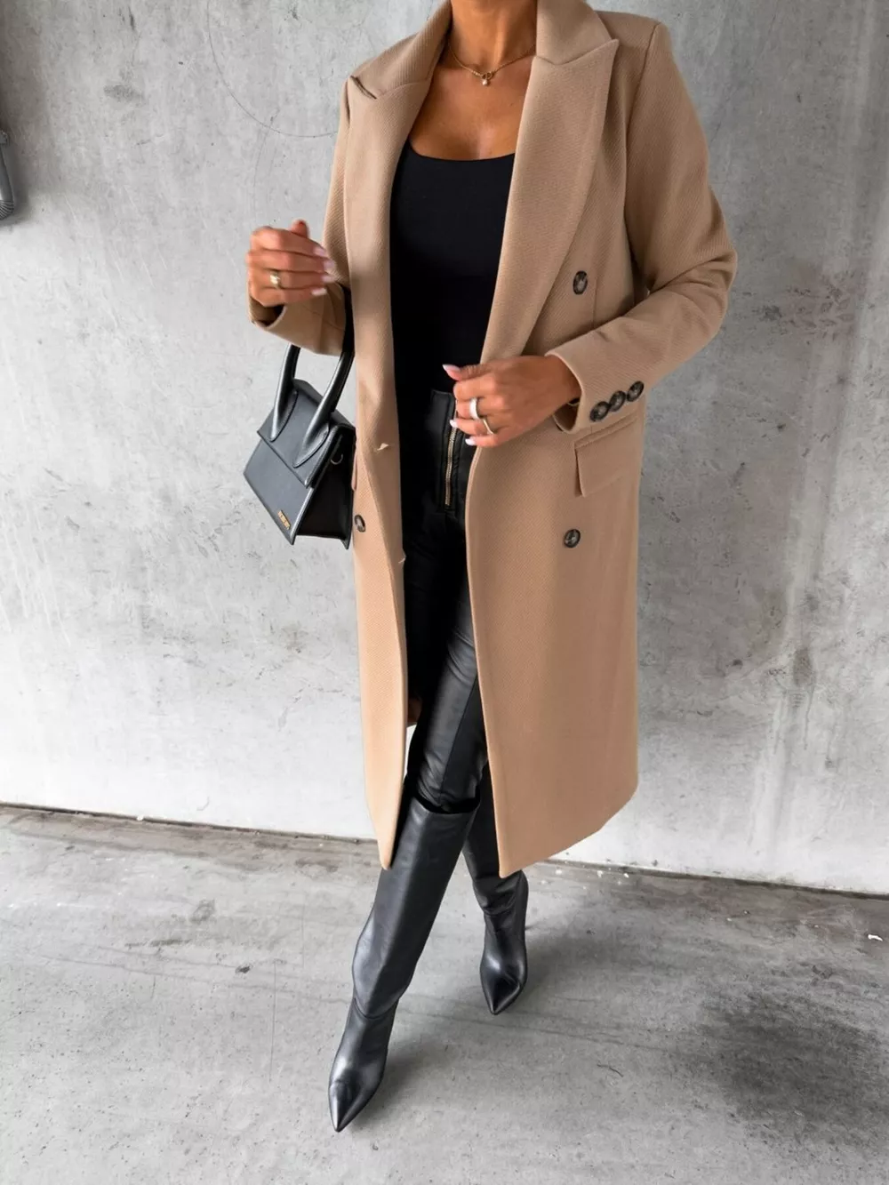 Double-Breasted Longline Coat, image 8