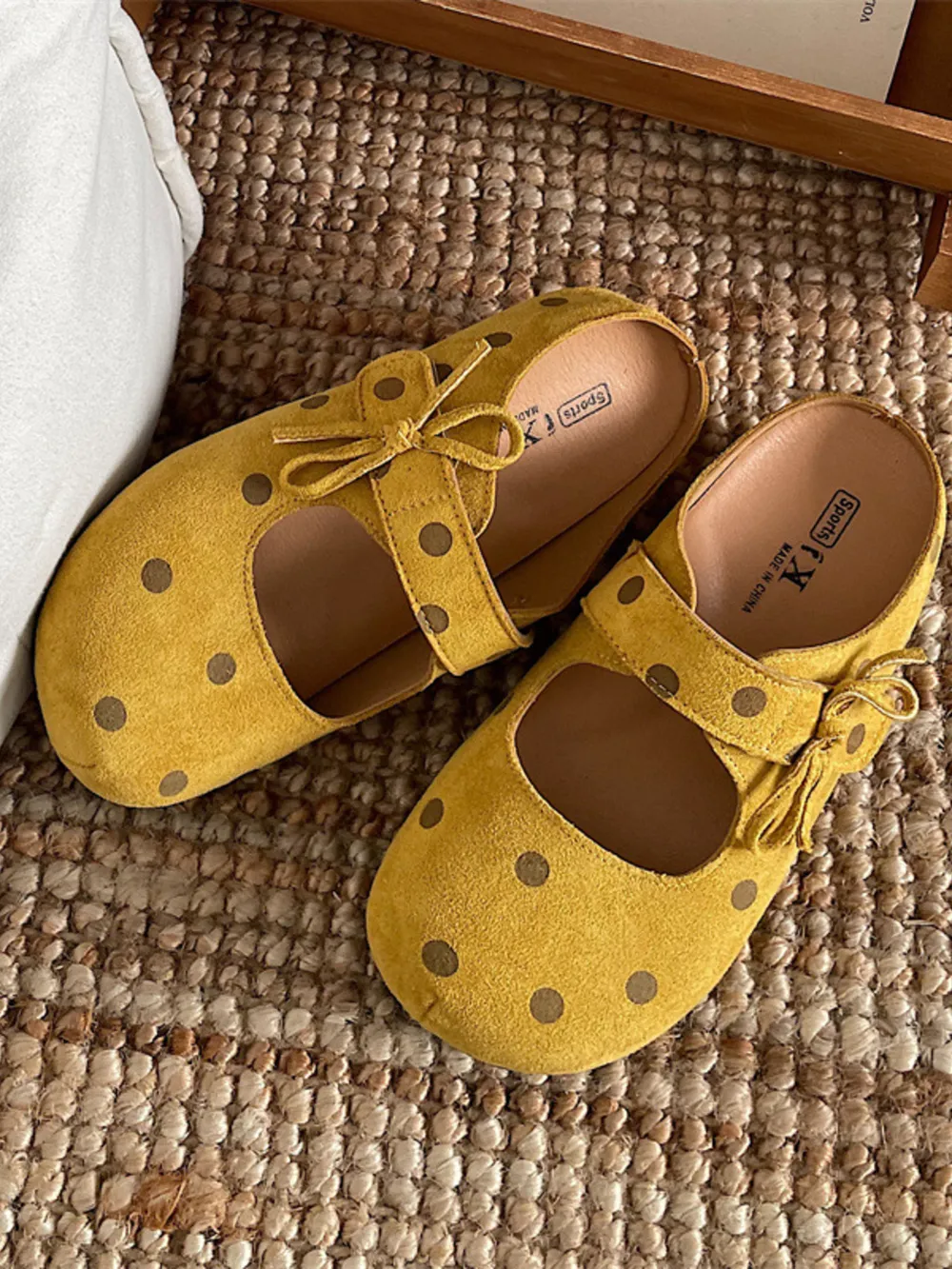 Polka Dot Round Toe Slip-Ons, image 18