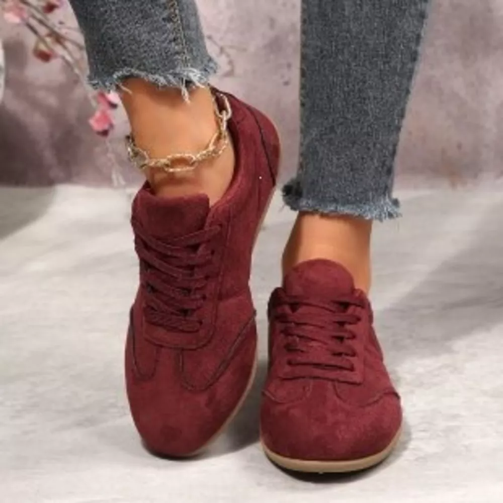 Round Toe Lace Up Sneakers, image 3