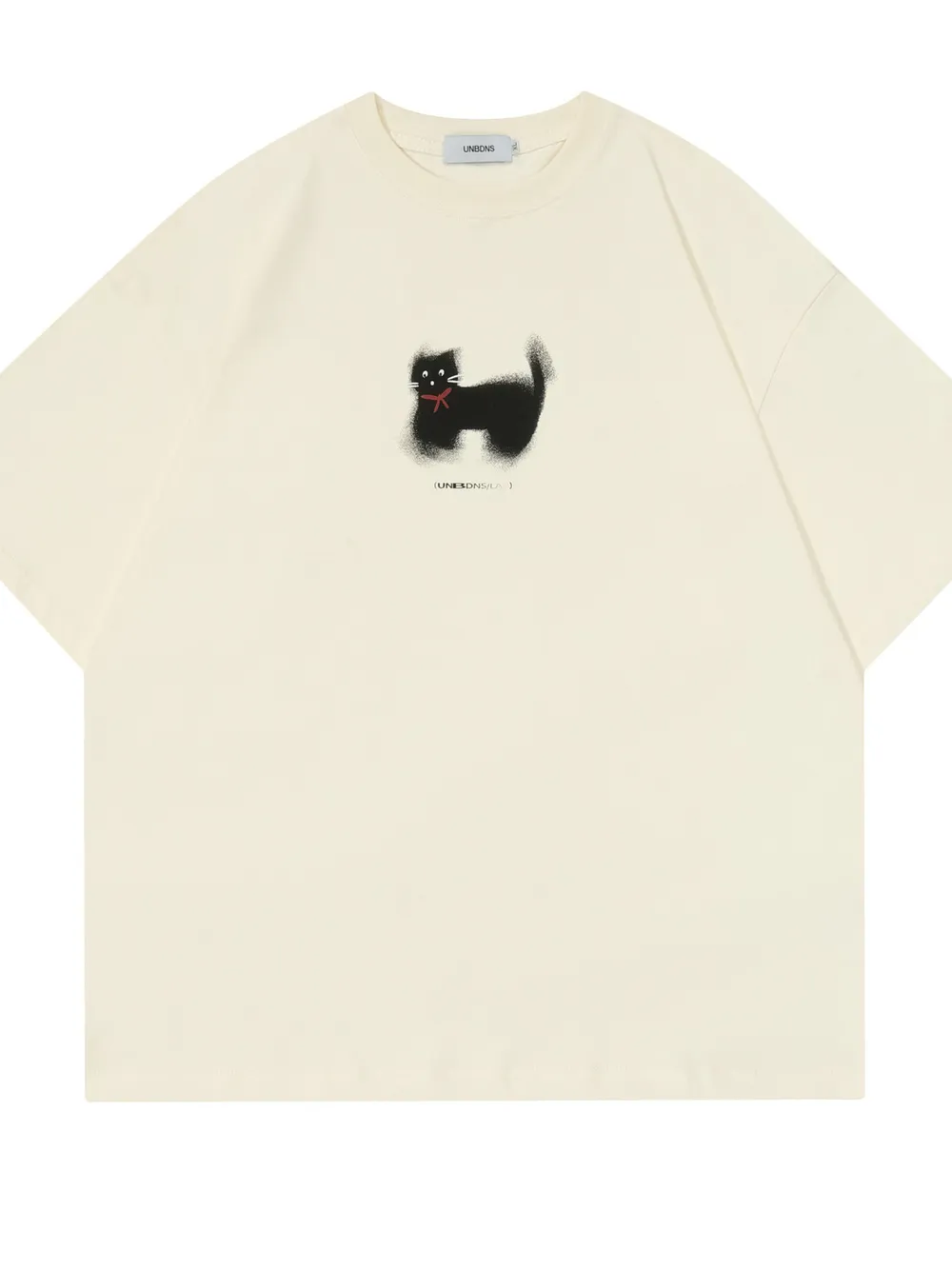 Men's Cat Graphic Round Neck Short Sleeve T-Shirt