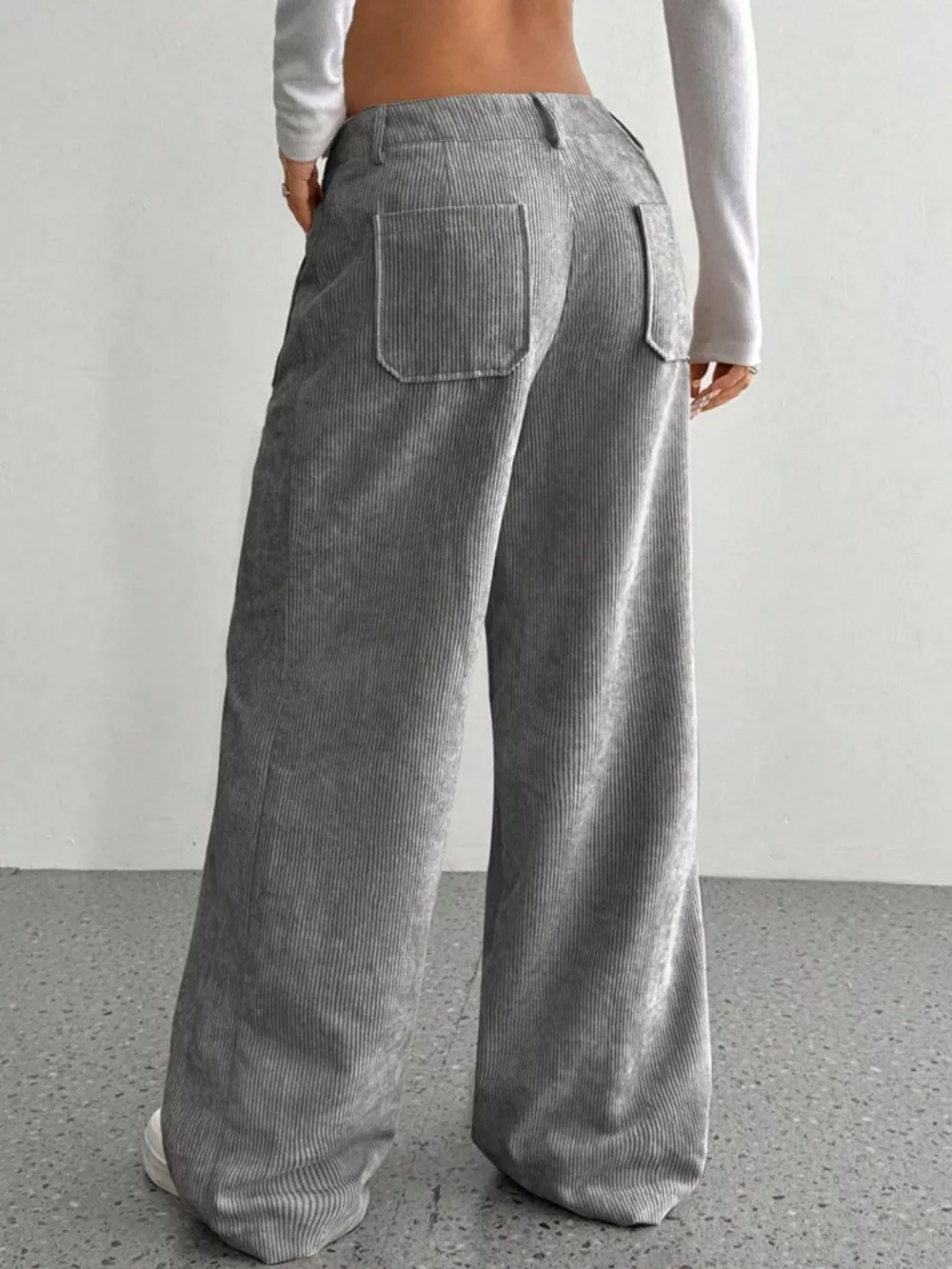 Wide Leg Corduroy Pants, image 4