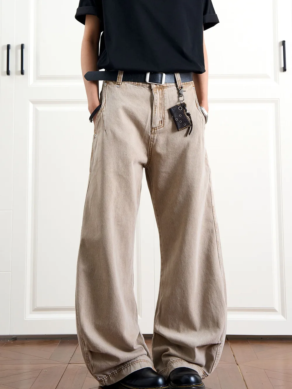 Men's Full Size Wide-Leg Relaxed Fit Jeans Plus Size