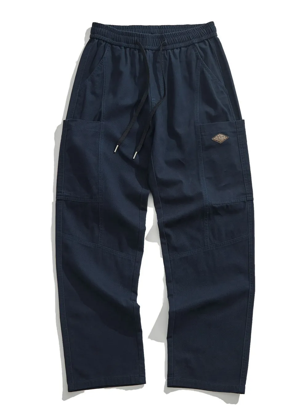 Men's Plus Size Casual Wide-Leg Drawstring Pants, image 3