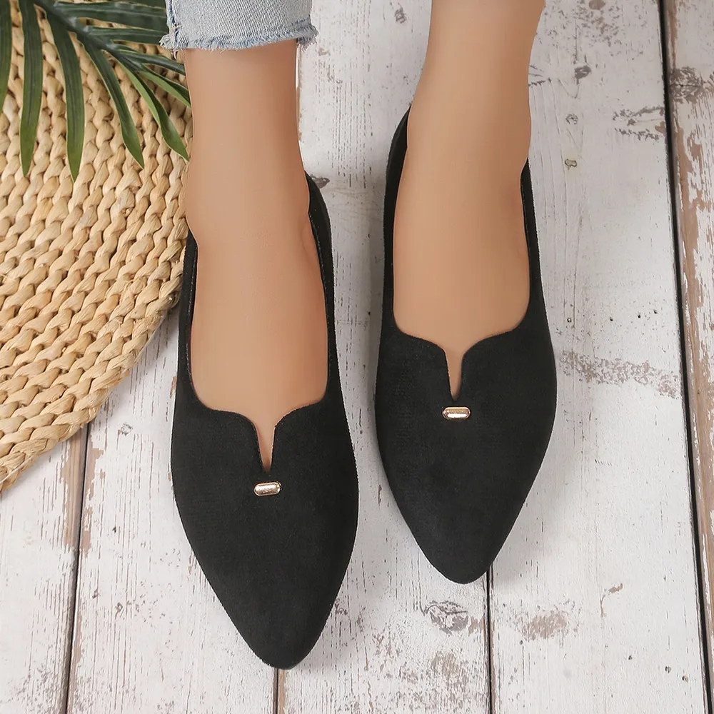 Point Toe Flats Slip-Ons, image 3