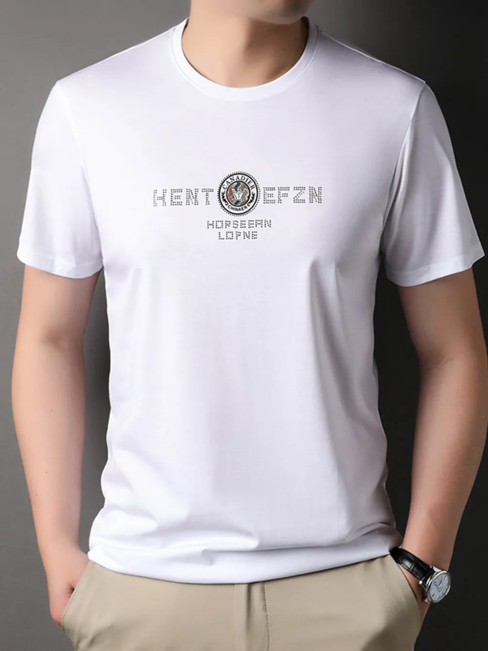 Men's Plus Size Classic Short Sleeve T-Shirt, image 5