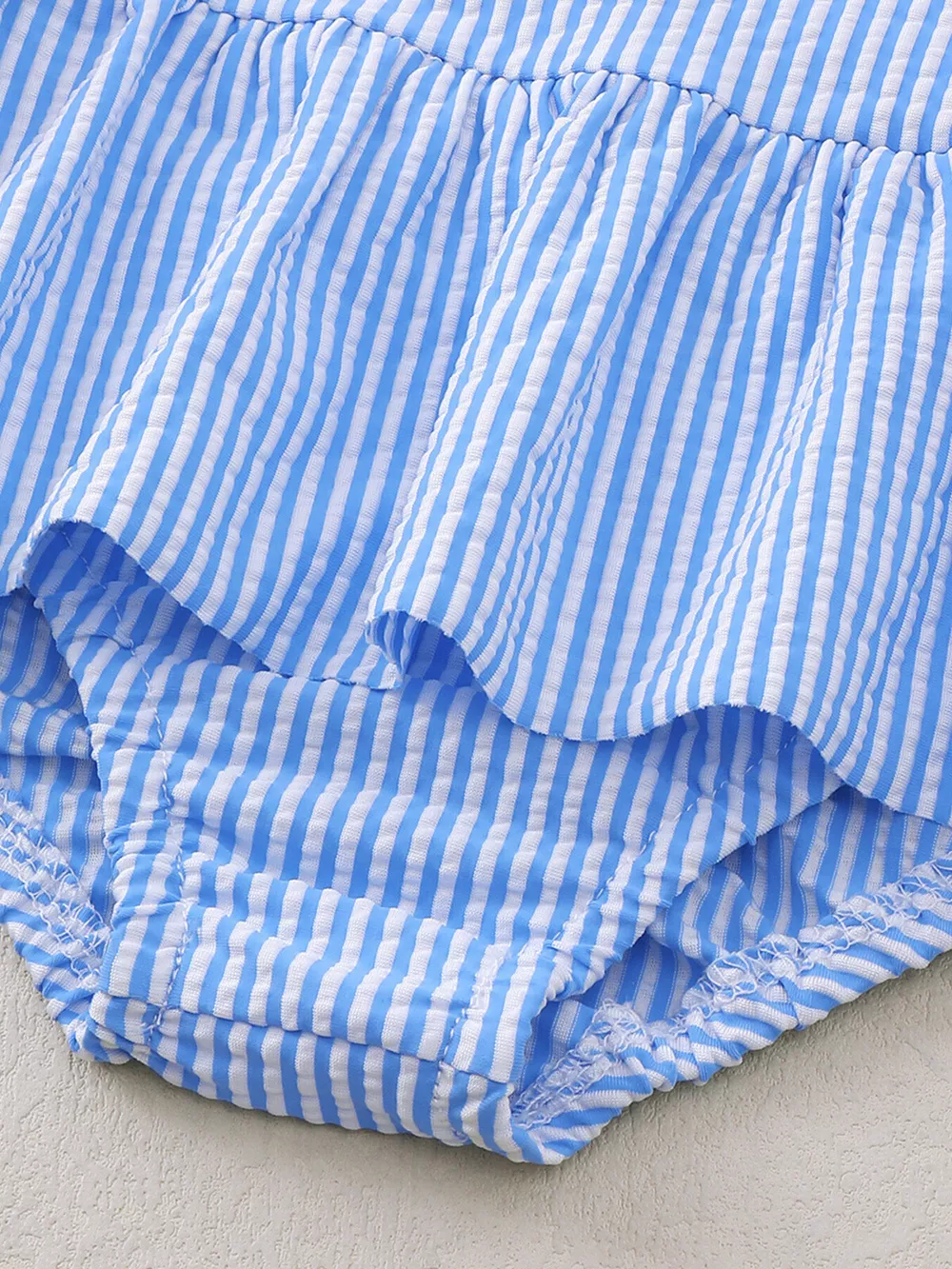 Children's Striped Sleeveless One-Piece Swimsuit, image 4