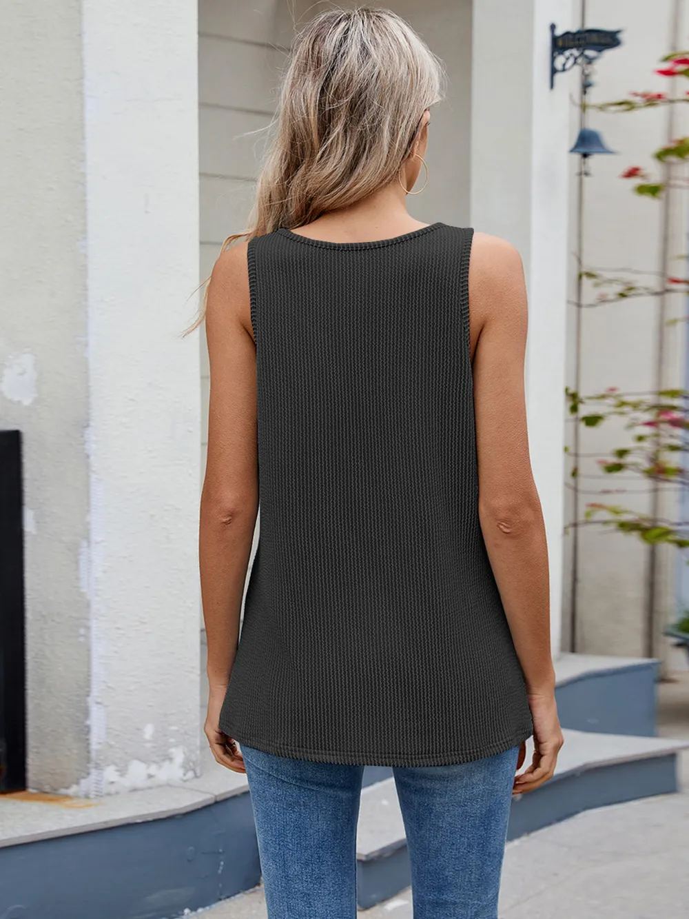 O-Ring Detail Wide Strap Tank, image 18