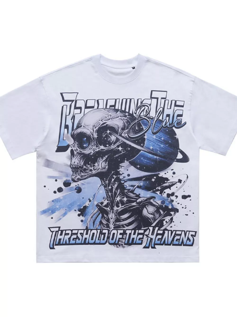 Men's Skull Graphic Round Neck T-Shirt, image 2