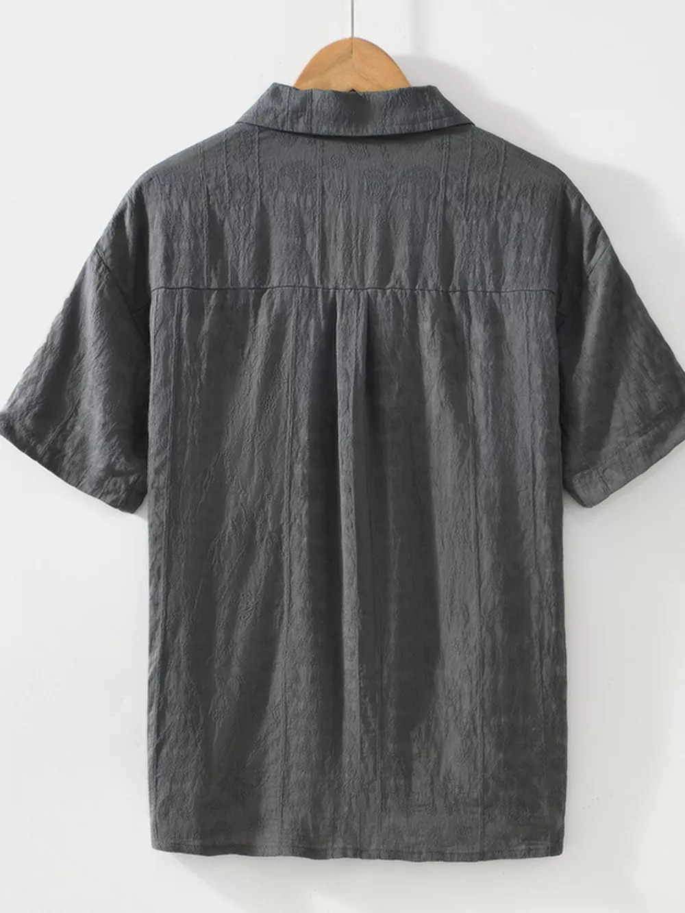 Men's Plus Size Casual Button Up Short Sleeve Shirt, image 6