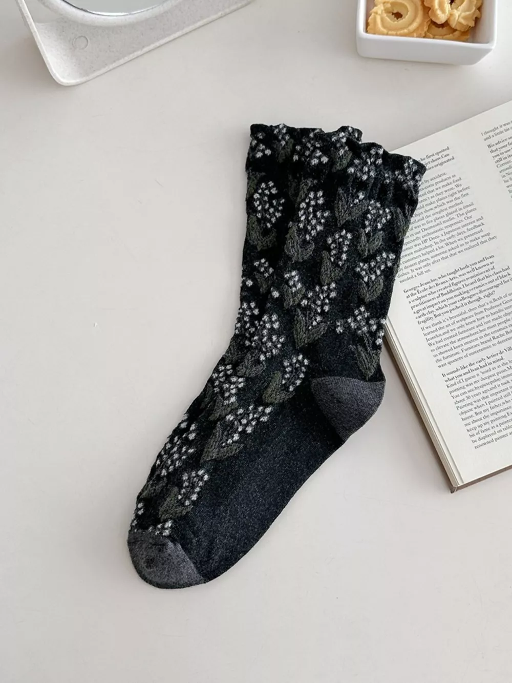 Vintage Textured Crew Socks, image 8