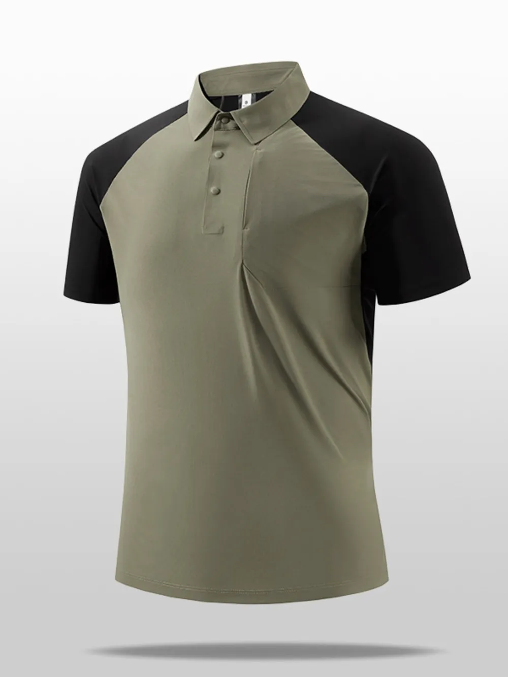 Men's Plus Size Color Block Short Sleeve Polo