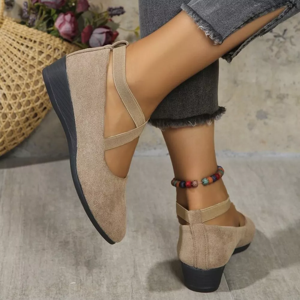 Round Toe Wedge Loafers, image 3