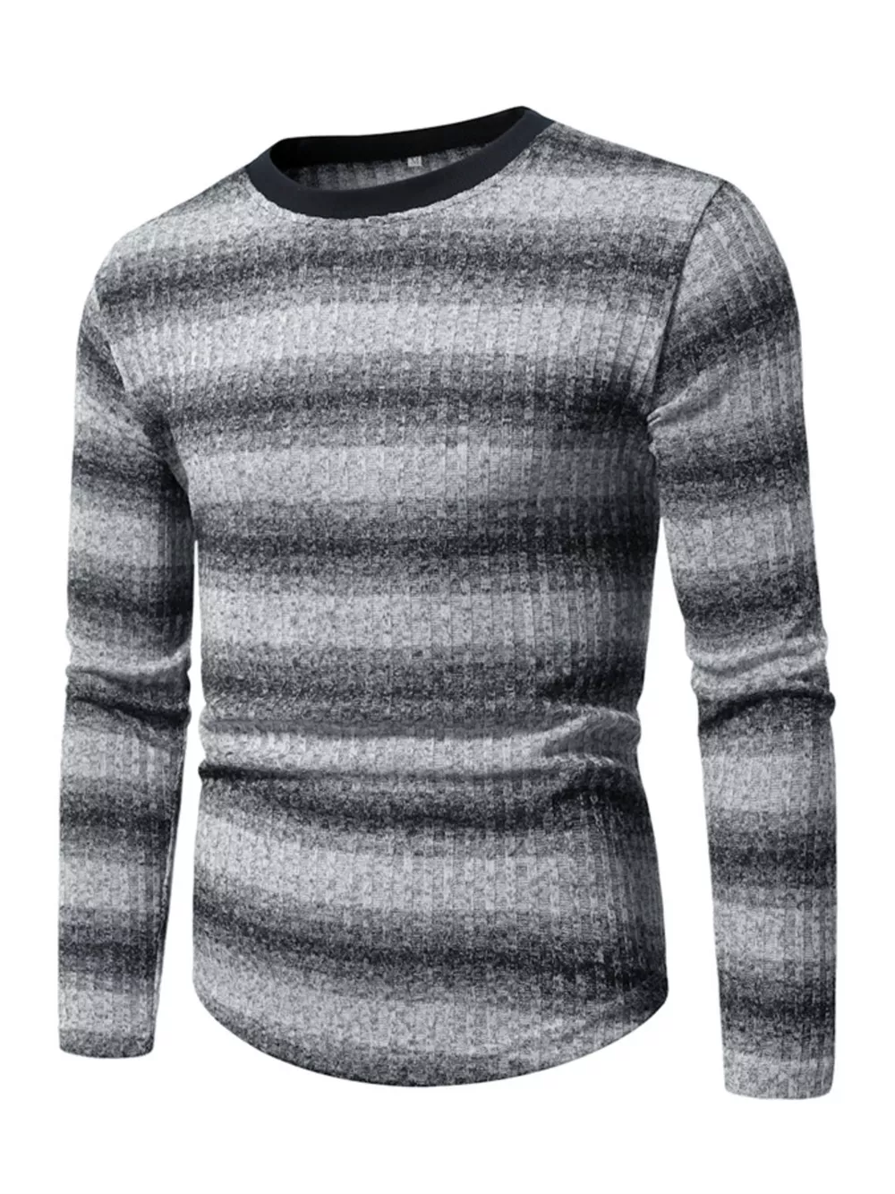 Men's Full Size Striped Long Sleeve T-Shirt Plus Size, image 9