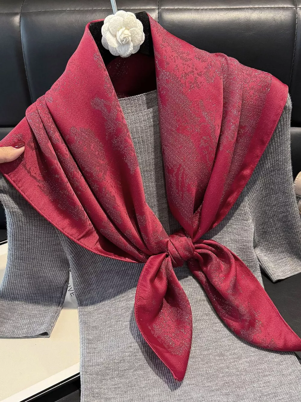 Lightweight Silk Scarf, image 14