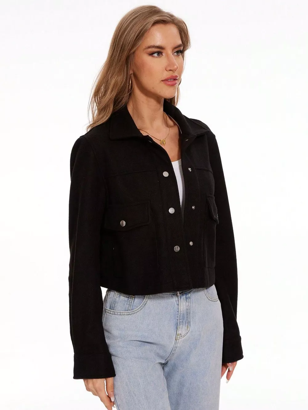 Snap Down Long Sleeve Jacket, image 18