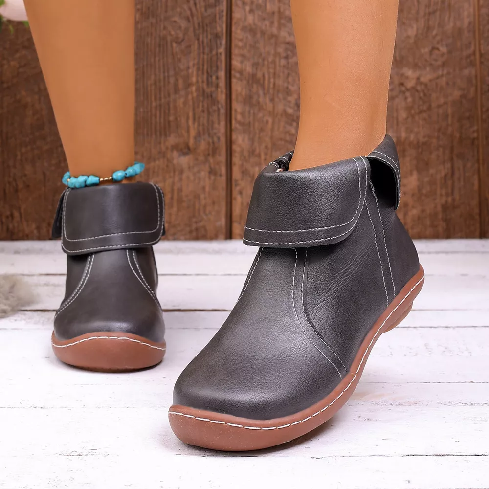 Round Toe Side Zipper Boots, image 11