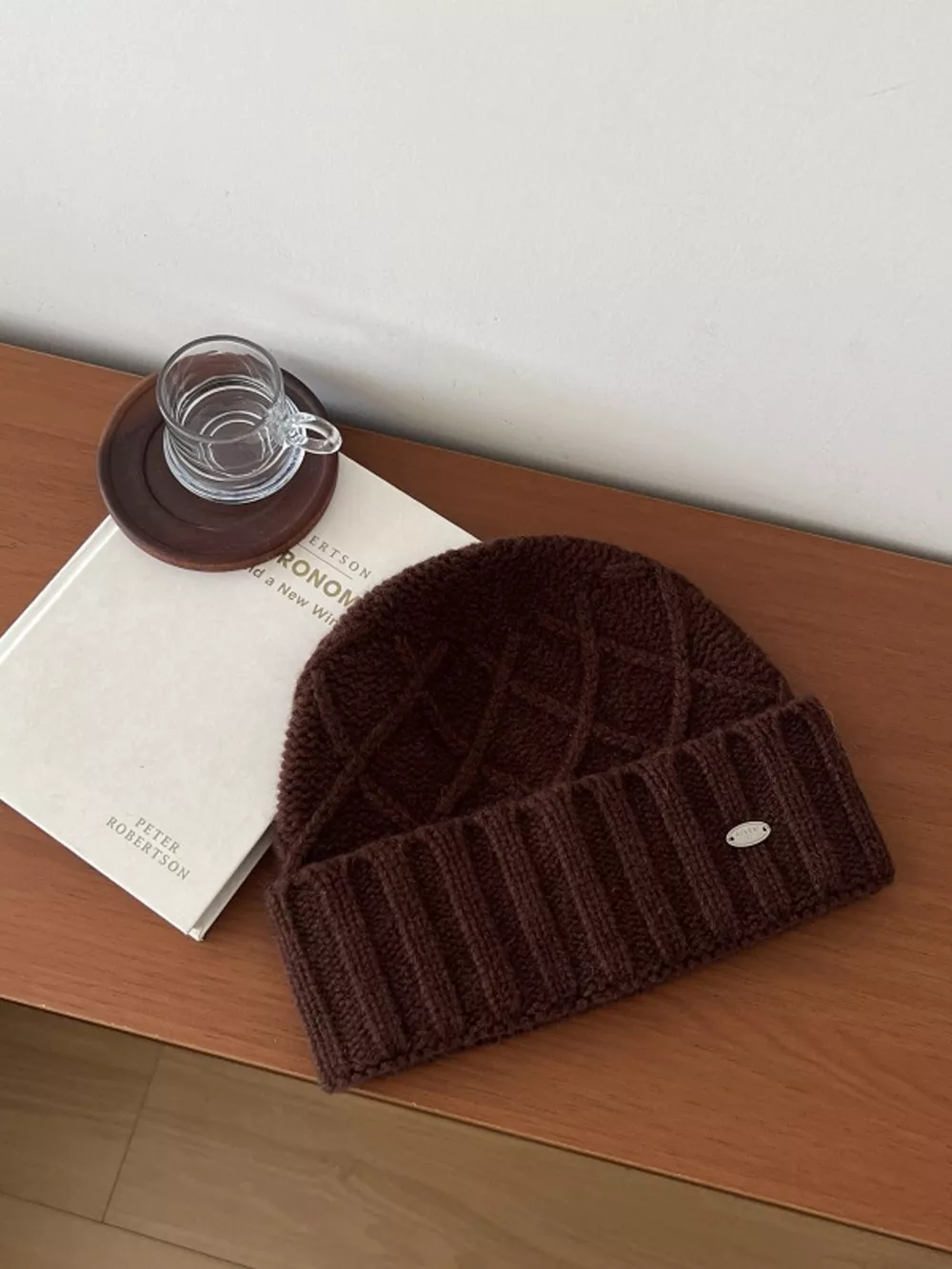 Wool Cozy Knit Beanie Hat, image 5