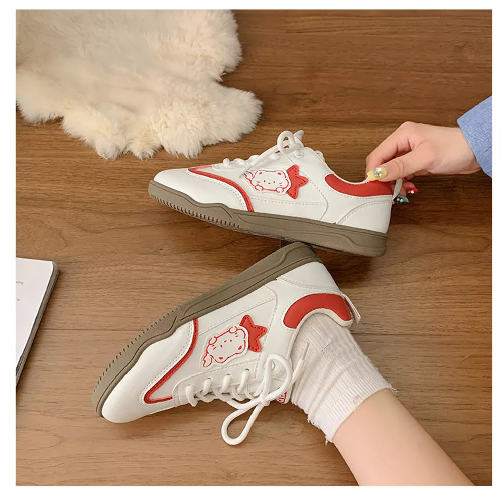 Lace Up Round Toe Sneakers, image 6