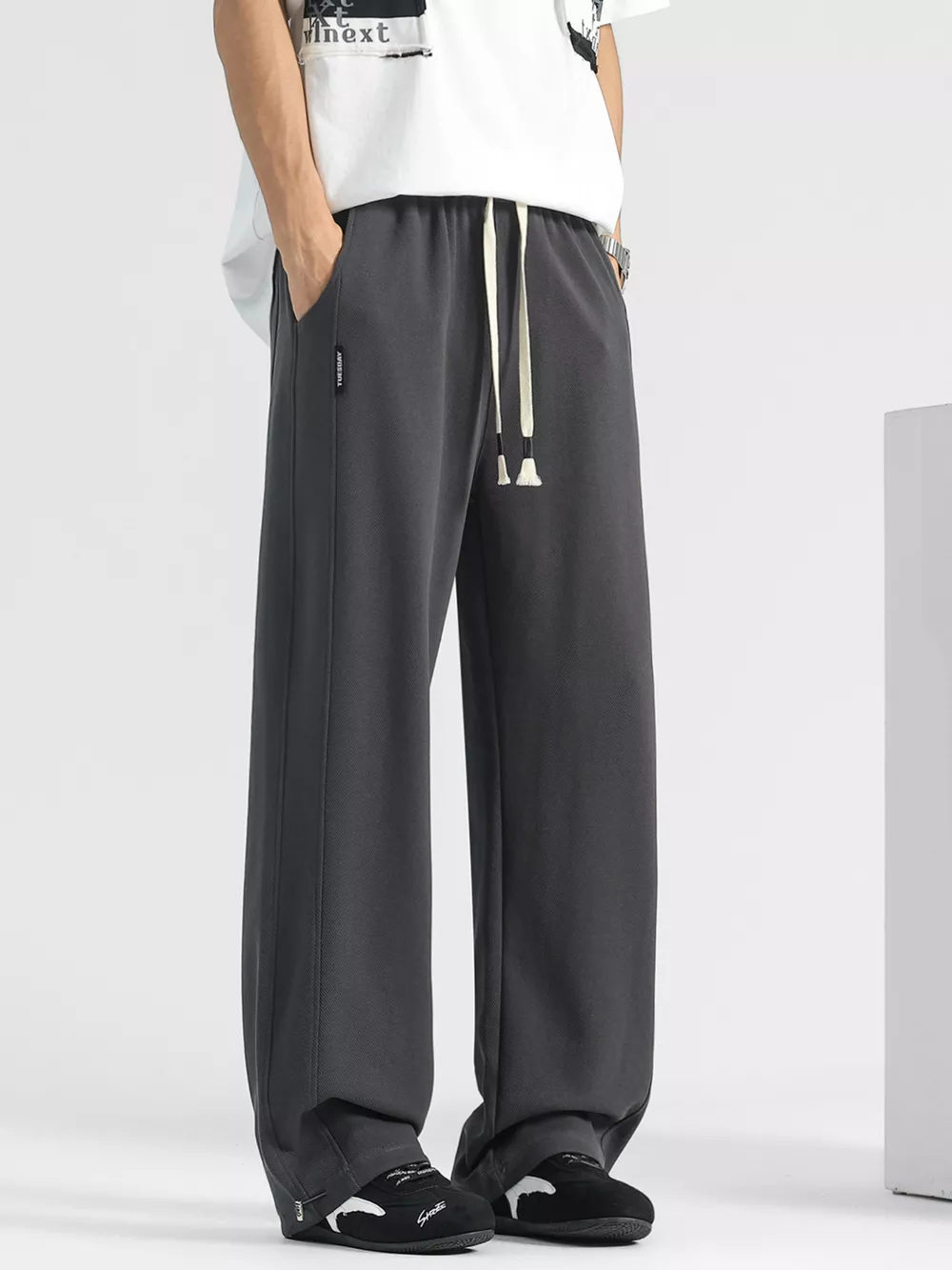 Men's Plus Size Casual Loose-Fit Drawstring Pants, image 7