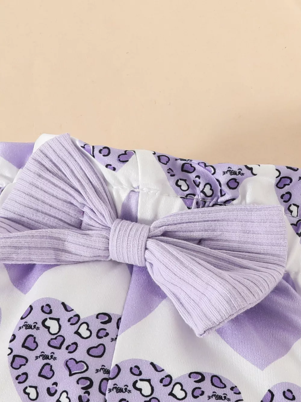 Children's Bubble Texture Long Sleeve Top and Pants Set with Headband, image 9