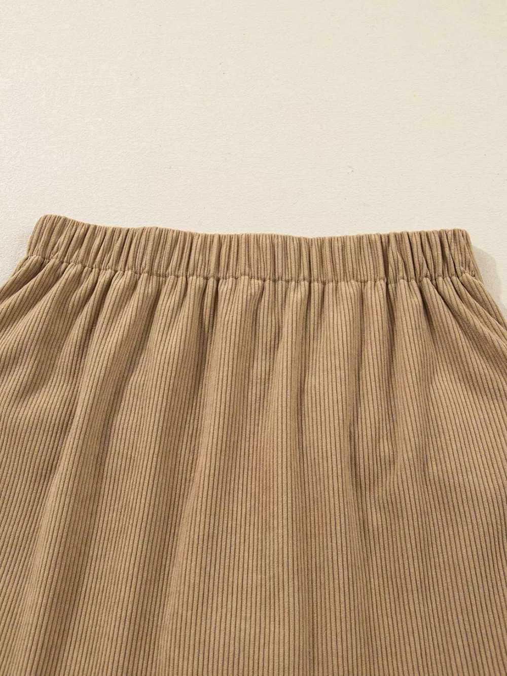 Corduroy Buttoned Front Mini Skirt, image 4