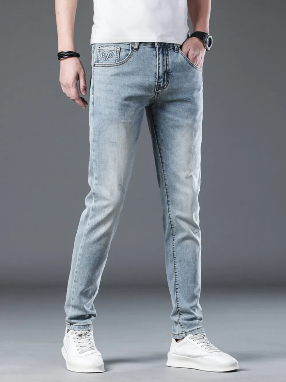 Men's Wash Slim Fit Jeans, image 3